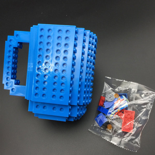 Mug bleu style LEGO