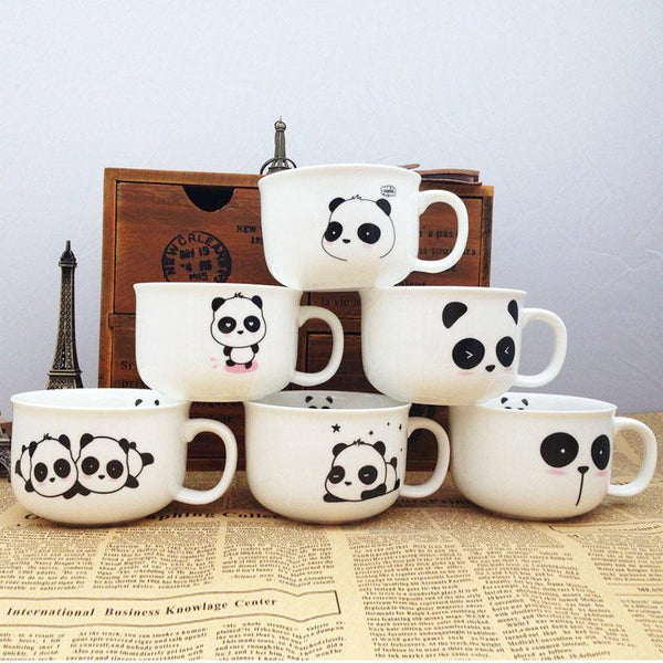 Mugs panda en porcelaine