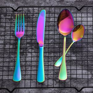 Set de Couvert Rainbow (Couteau, Fourchette, Cuillère et Cuillère à Café)