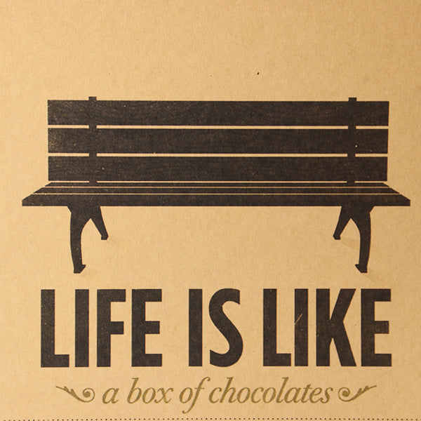 Affiche Vintage "La vie, c'est comme une boîte de chocolats" Forrest Gump