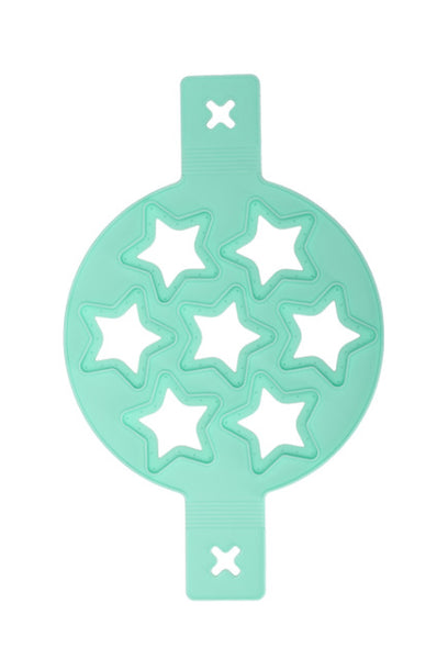 Moule 7 mini pancakes forme étoiles (couleur vert)