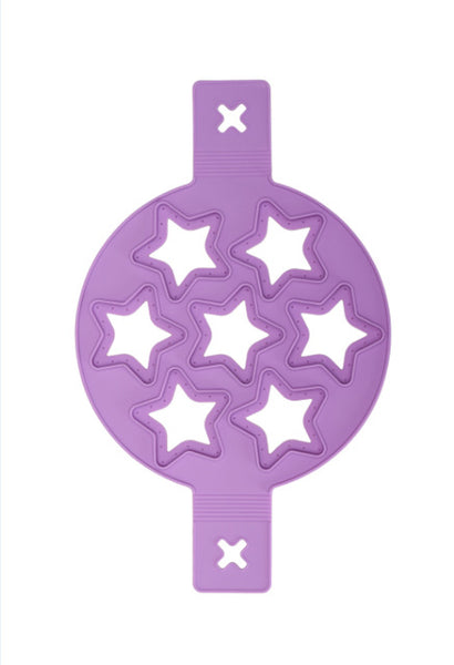 Moule 7 mini pancakes forme étoiles (couleur violet)