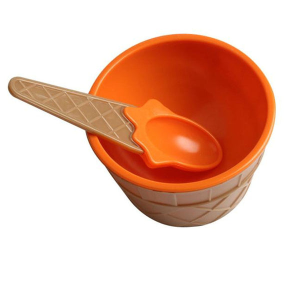 Pot à glace orange