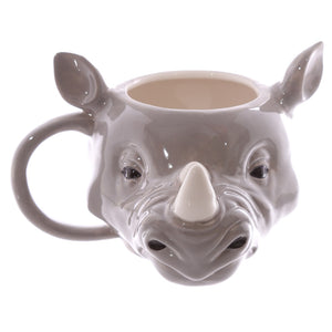 Mug tête de rhinocéros en porcelaine