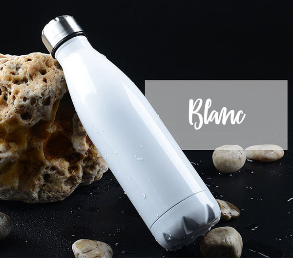 Bouteille thermos couleur blanc
